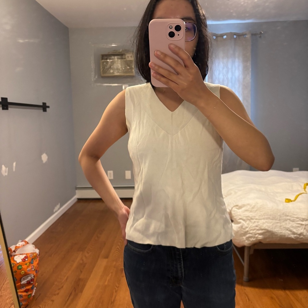 Vintage Cream Sweater Vest